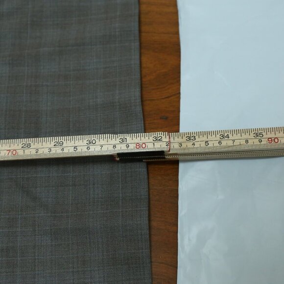 Samuelsohn x Loro Piana Super 150s Wool Blazer 44L Gray Plaid Italy - Picture 13 of 15